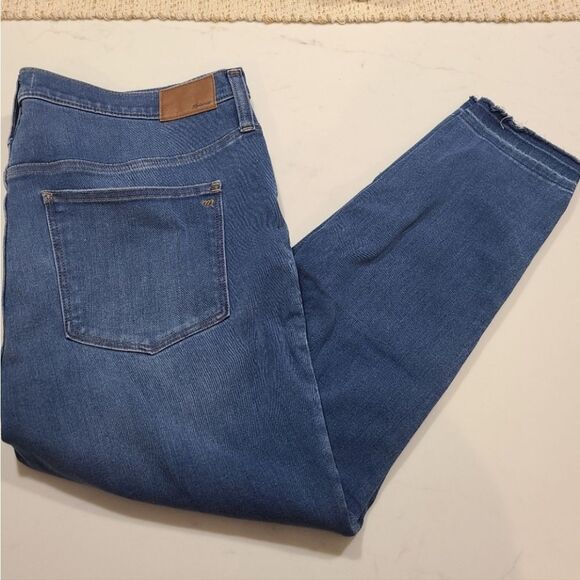 Madewell 10” High Waist Crop Skinny Jeans Size 34 - Picture 11 of 12